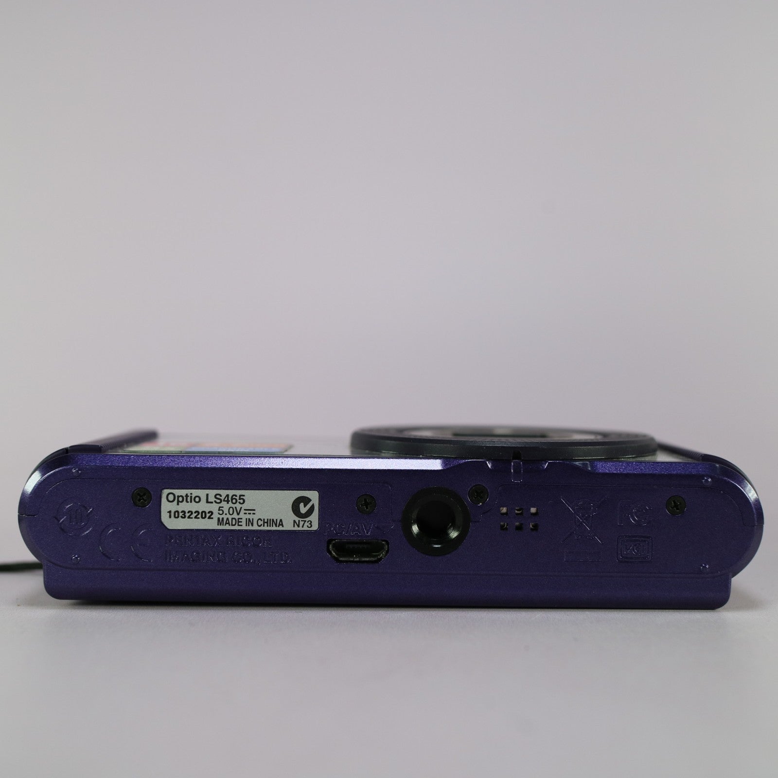 Pentax Digital Camera Optio LS465 16.0MP Purple Tested Full Working Set