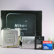 Nikon Coolpix SQ 3.1MP Digital Camera Silver Tested Full Working Set - Mint