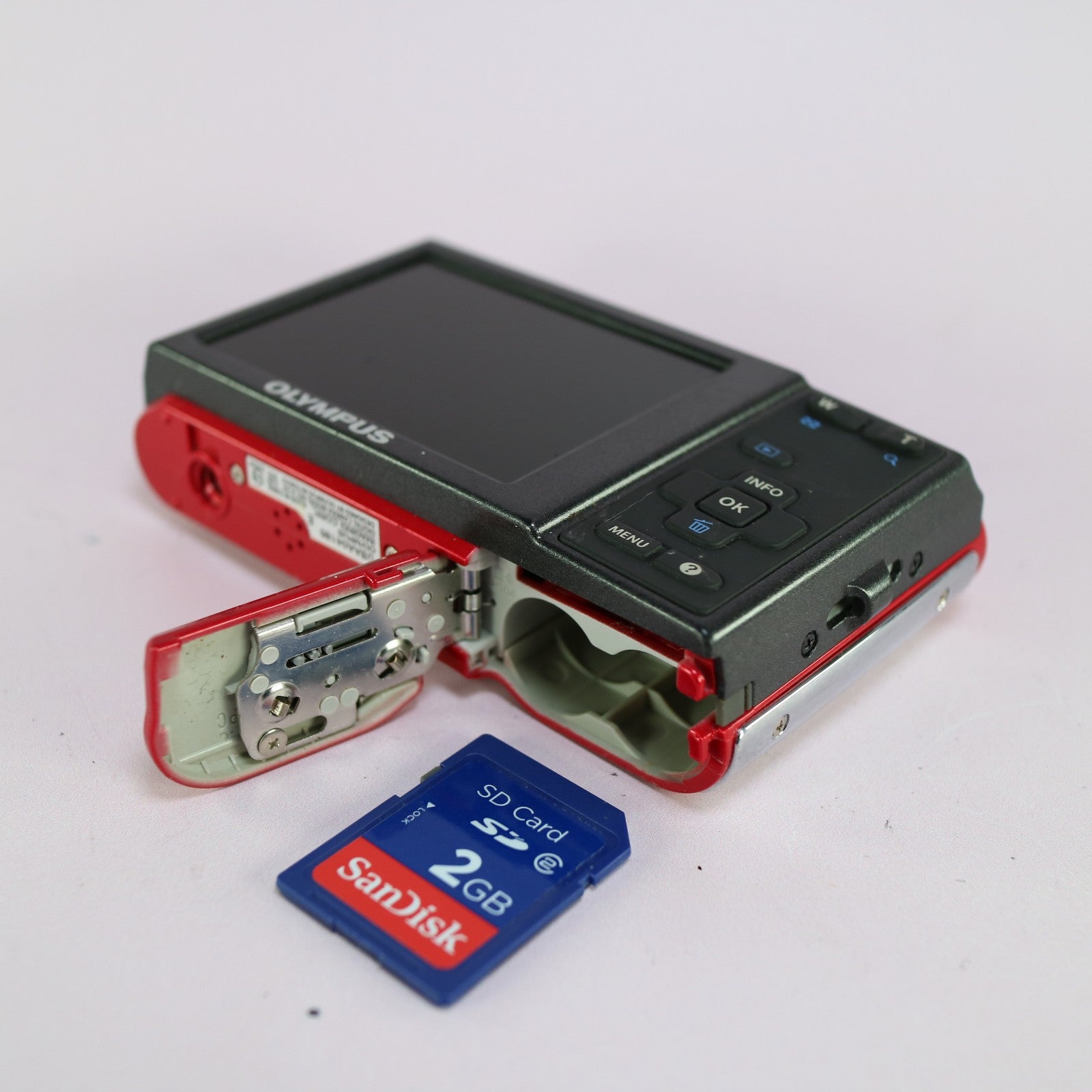 Olympus Digital Camera X-44 12.0MP Red Tested