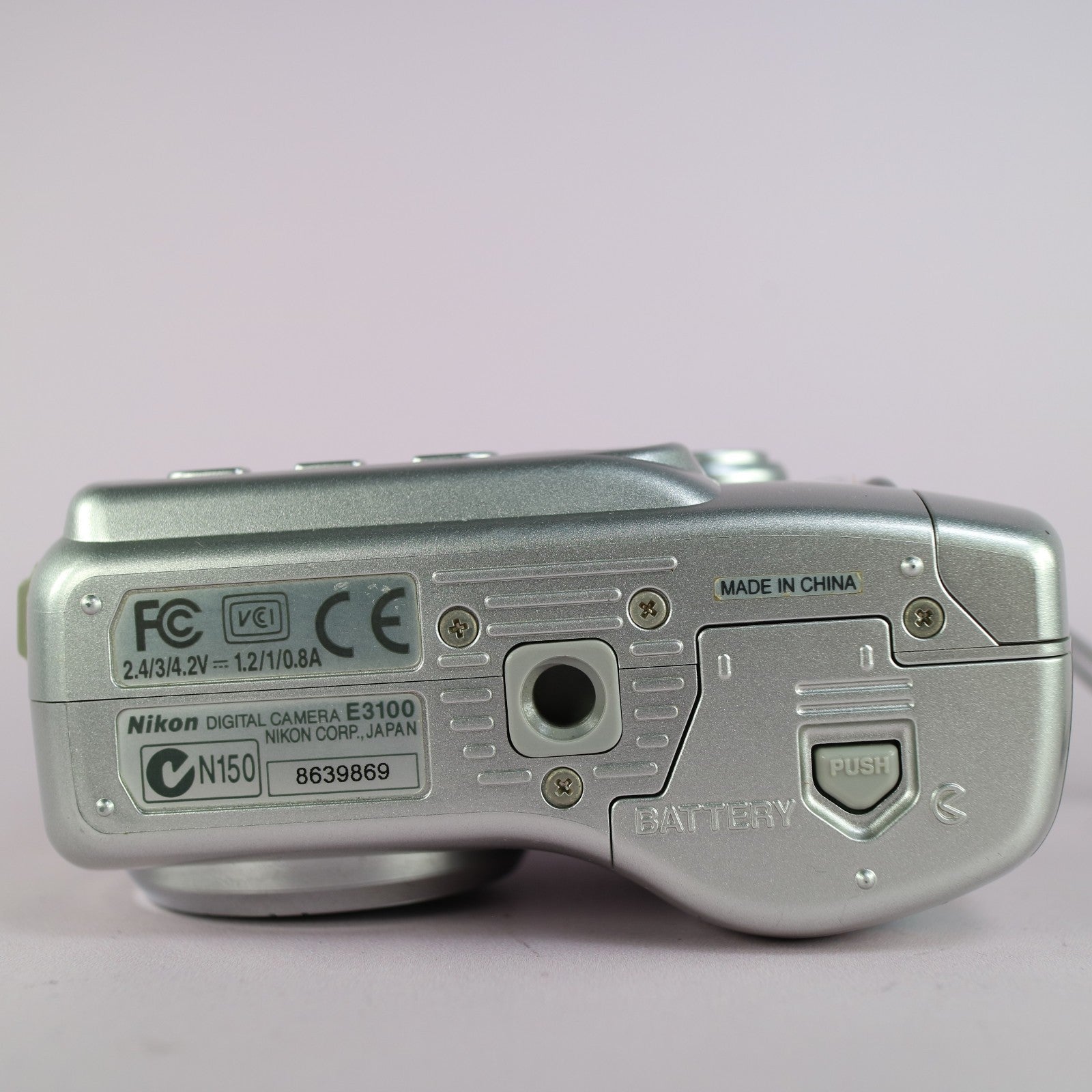 Nikon Digital Camera Coolpix 3100 3.2MP Silver Tested
