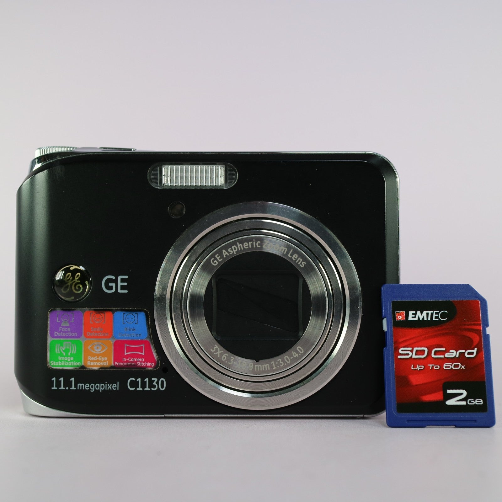 General Electric Digital Camera GE C1130 11.1MP Black Tested