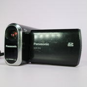Panasonic SDR-S10 Handheld Digital Camcorder Black Tested Full Working Set