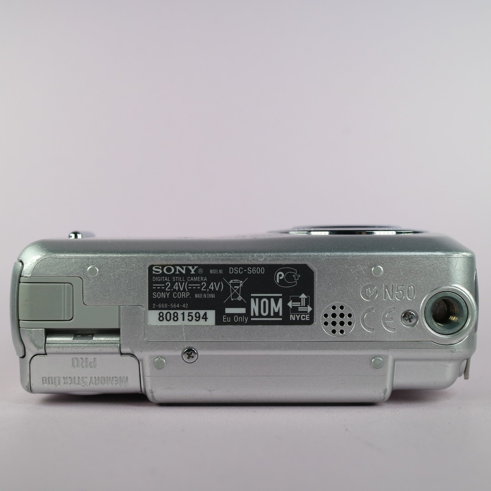 Sony Digital Camera Cybershot DSC-S600 6.0MP Silver Tested