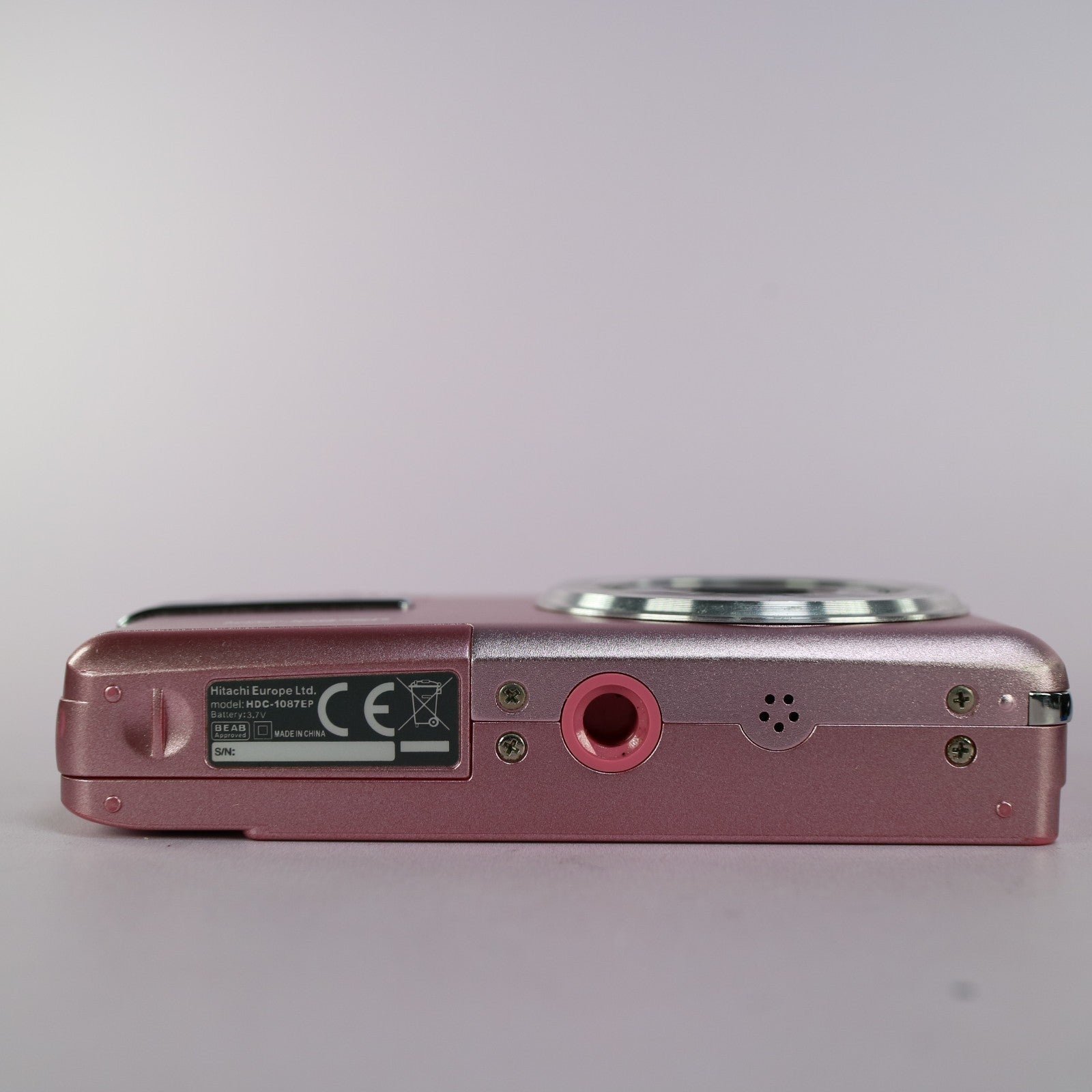 Hitachi Digital Camera HDC-1087EP 10.0MP Pink Tested Full Working Set