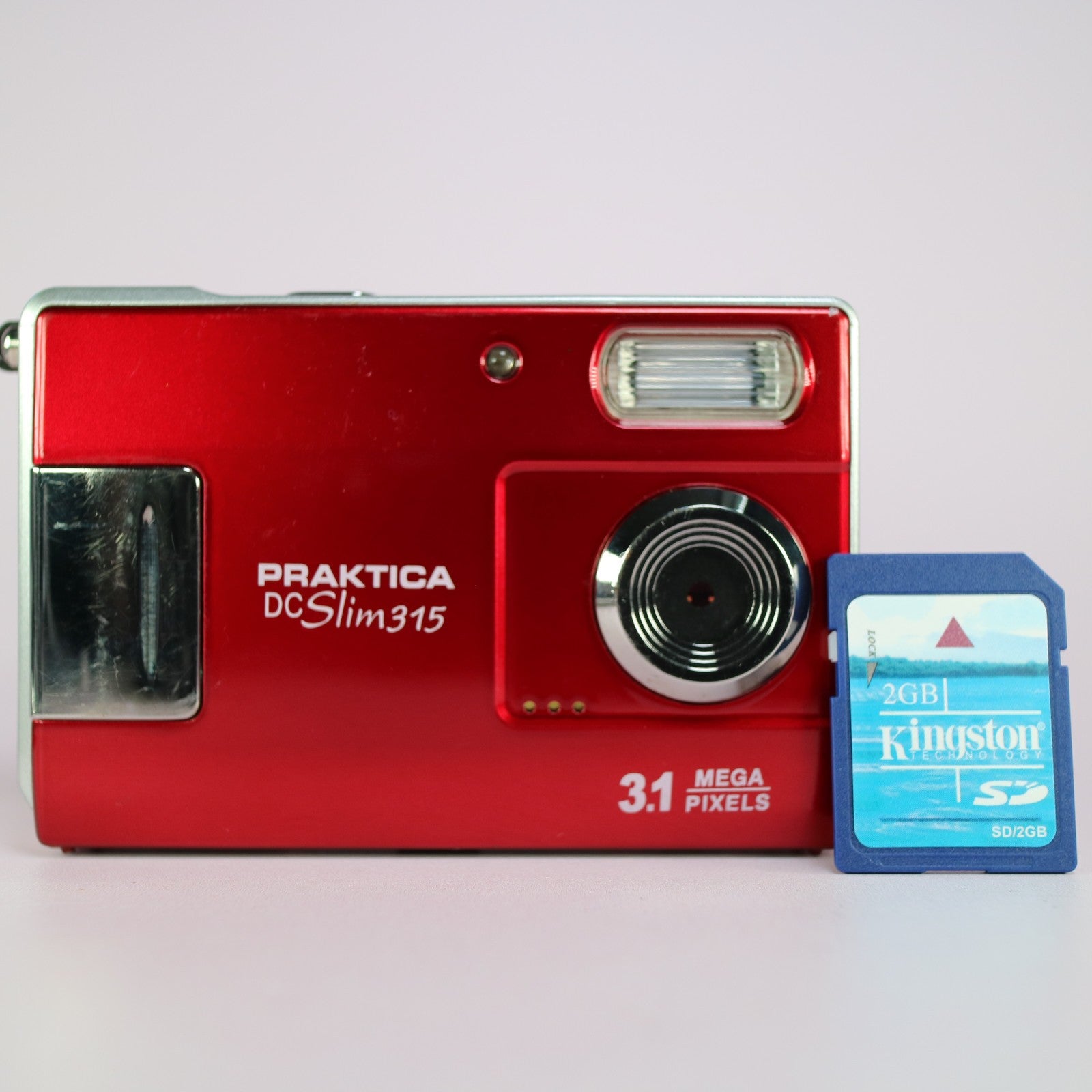 Praktica Digital Camera DCSlim 315 3.1MP Red Tested