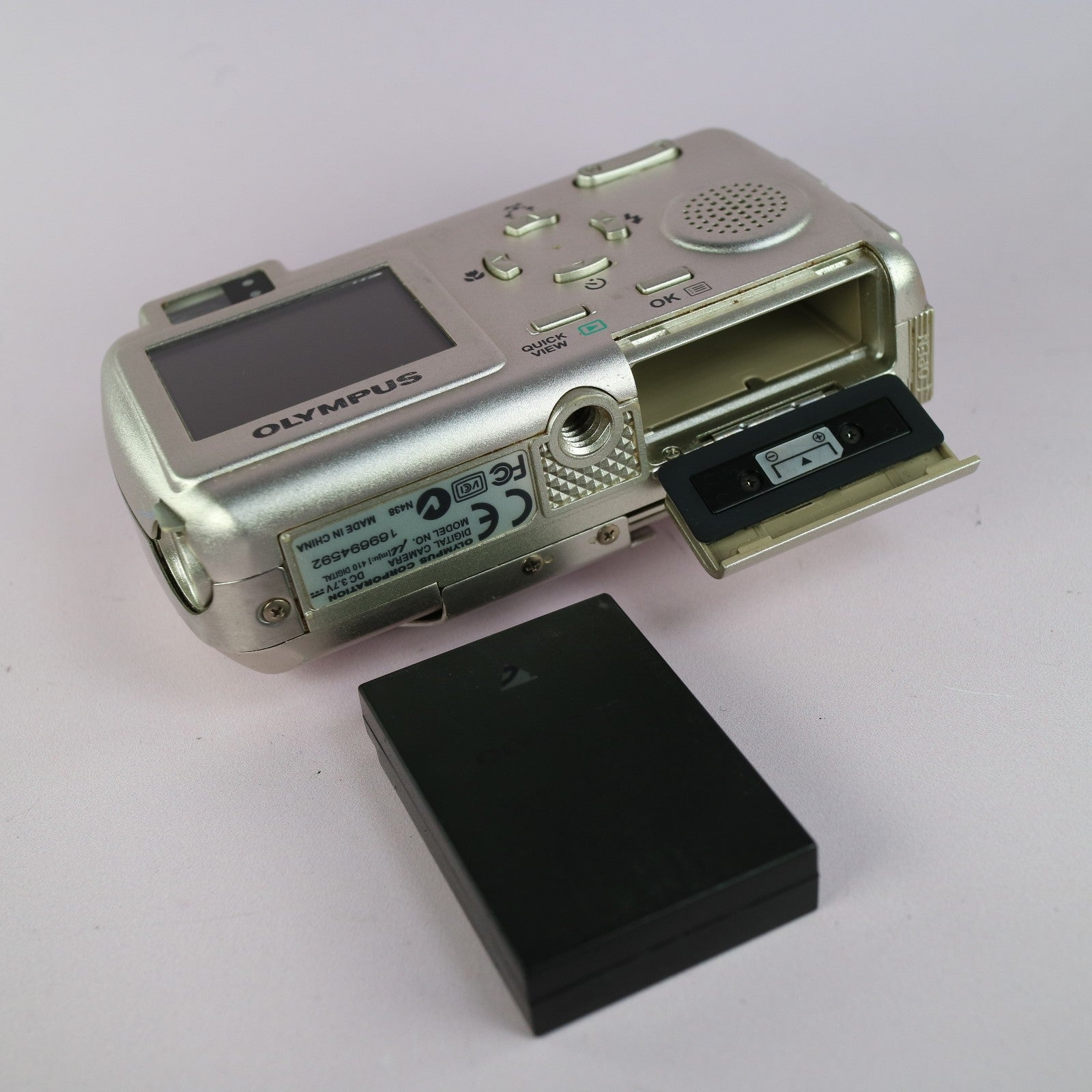 Olympus Digital Camera Mju 410 4.0MP Silver Tested