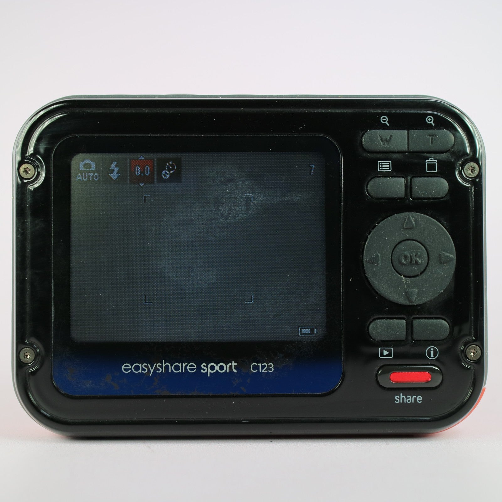 Kodak Digital Camera EasyShare Sport C123 12.0MP Orange Tested