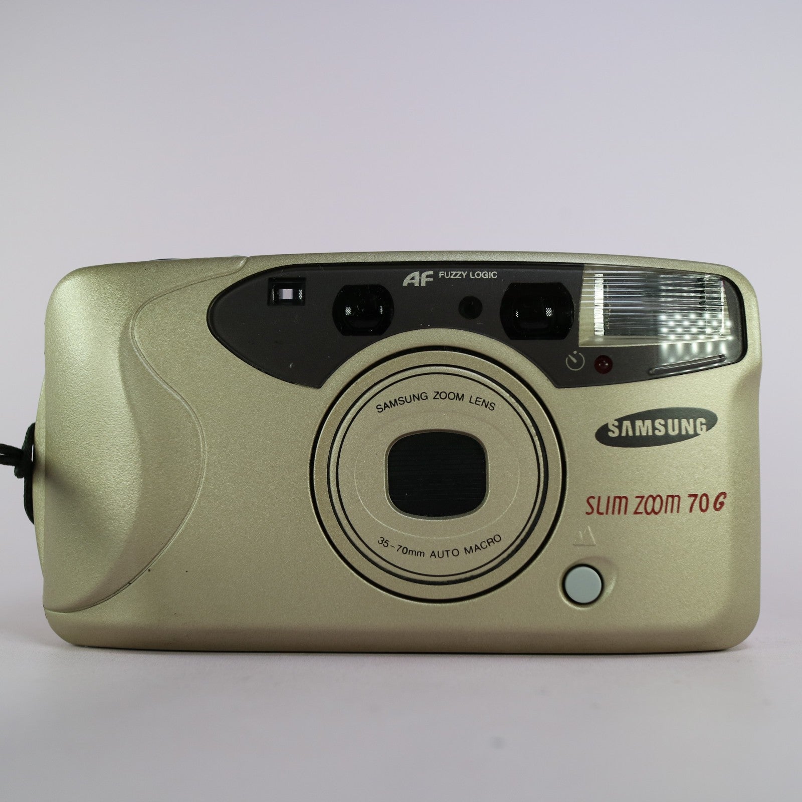 Samsung Slim Zoom 70G 35mm Film Point And Shoot Camera Silver Tested