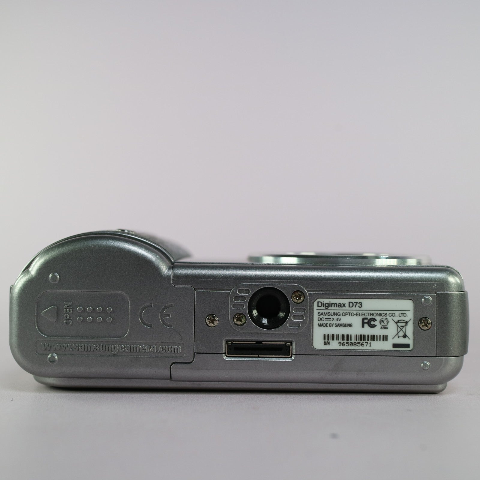 Samsung Digimax D73 7.2MP Compact Digital Camera Silver Tested