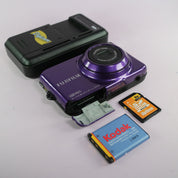 Fujifilm Digital Camera FinePix L55 12.0MP Purple Tested Full Working Set