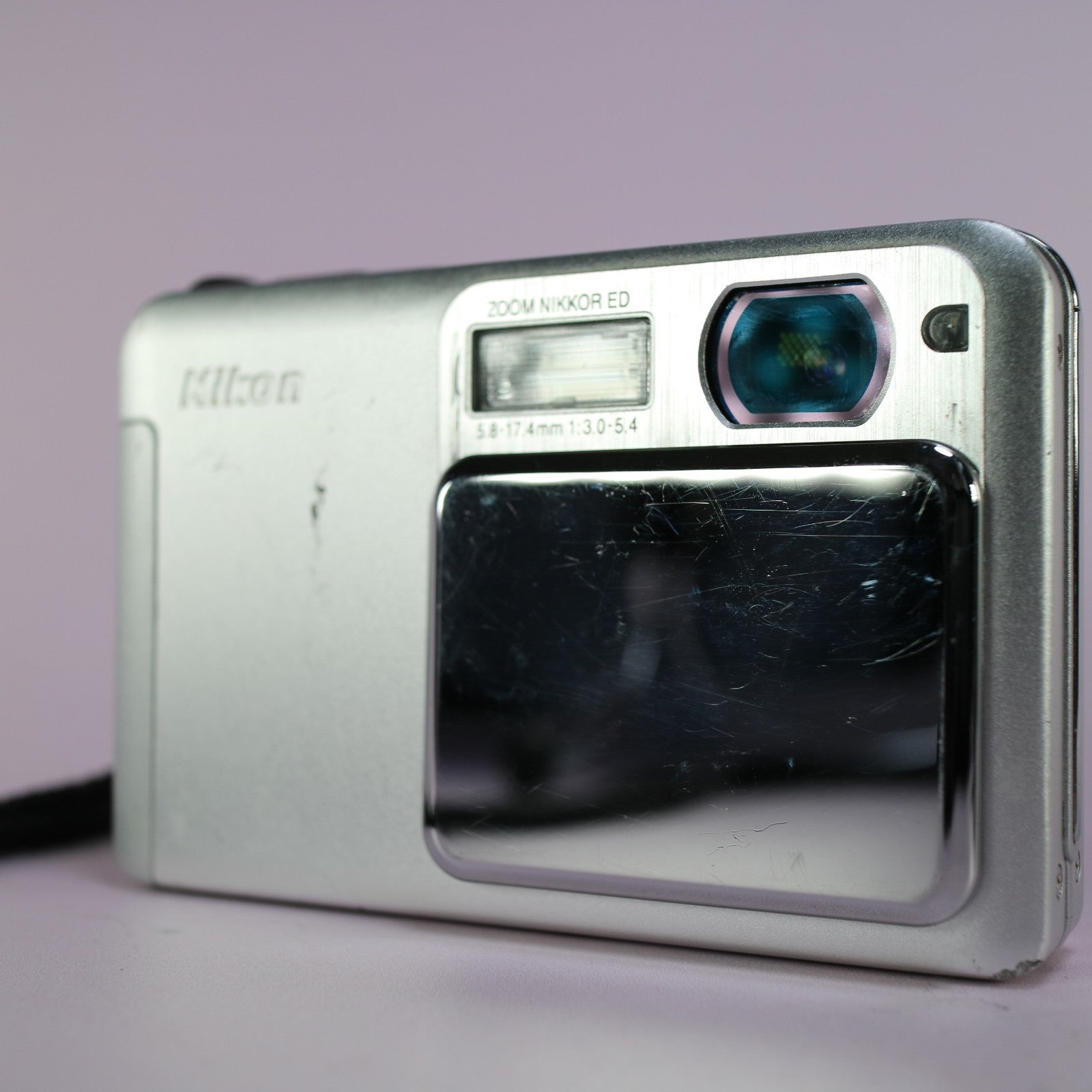 Nikon Digital Camera Coolpix S2 5.1MP Silver Tested