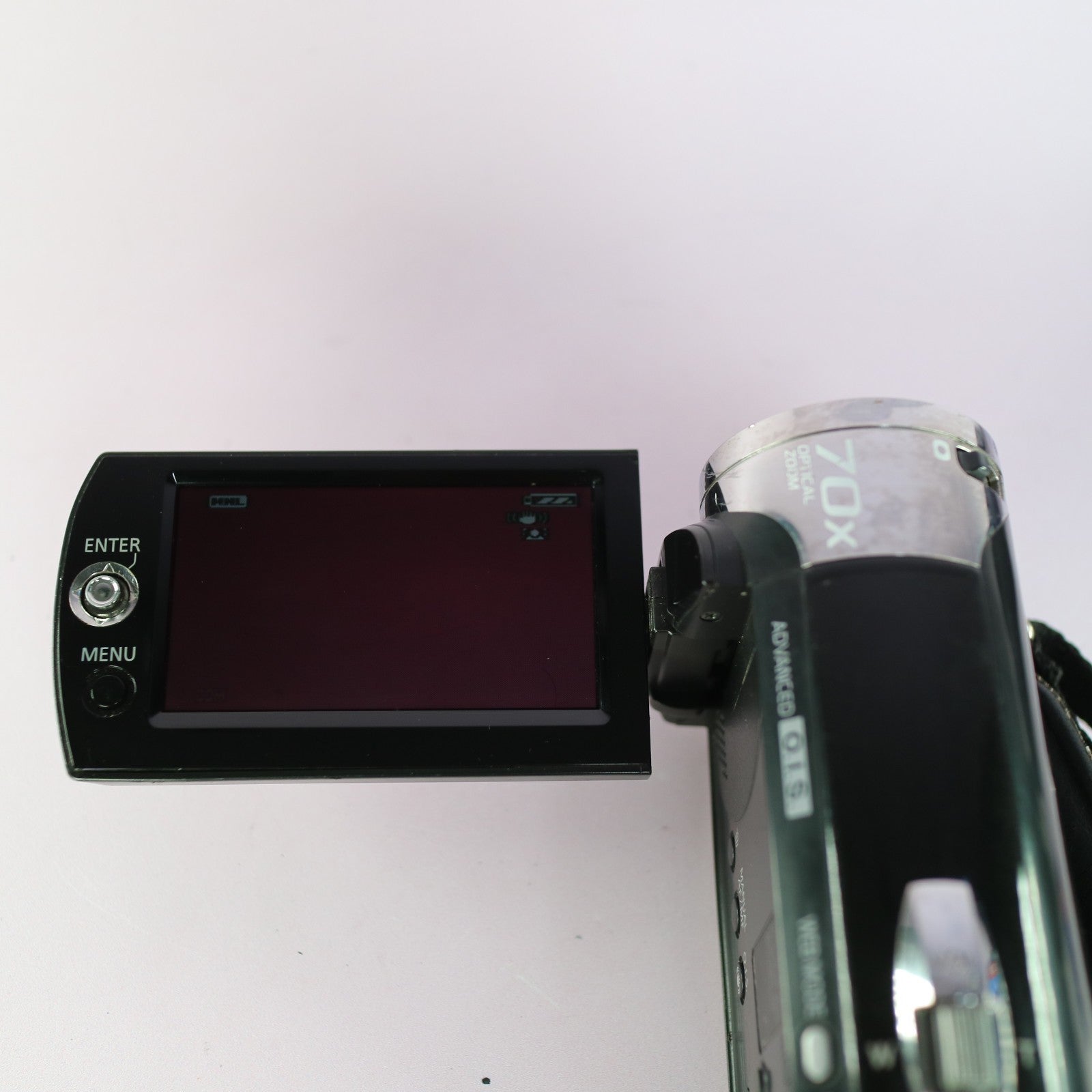Panasonic SDR-S26 Handheld Digital Camcorder Black Tested Full Working Set