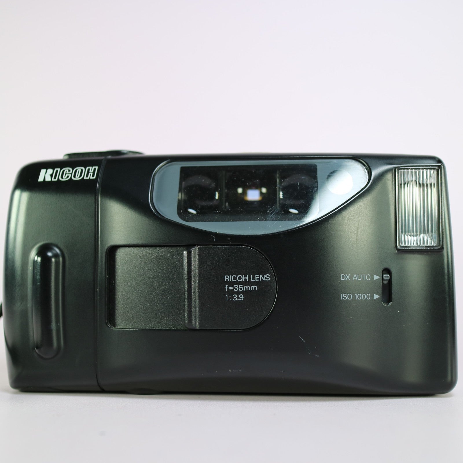 Ricoh S-30 35mm Film Point and Shoot Camera Black Tested
