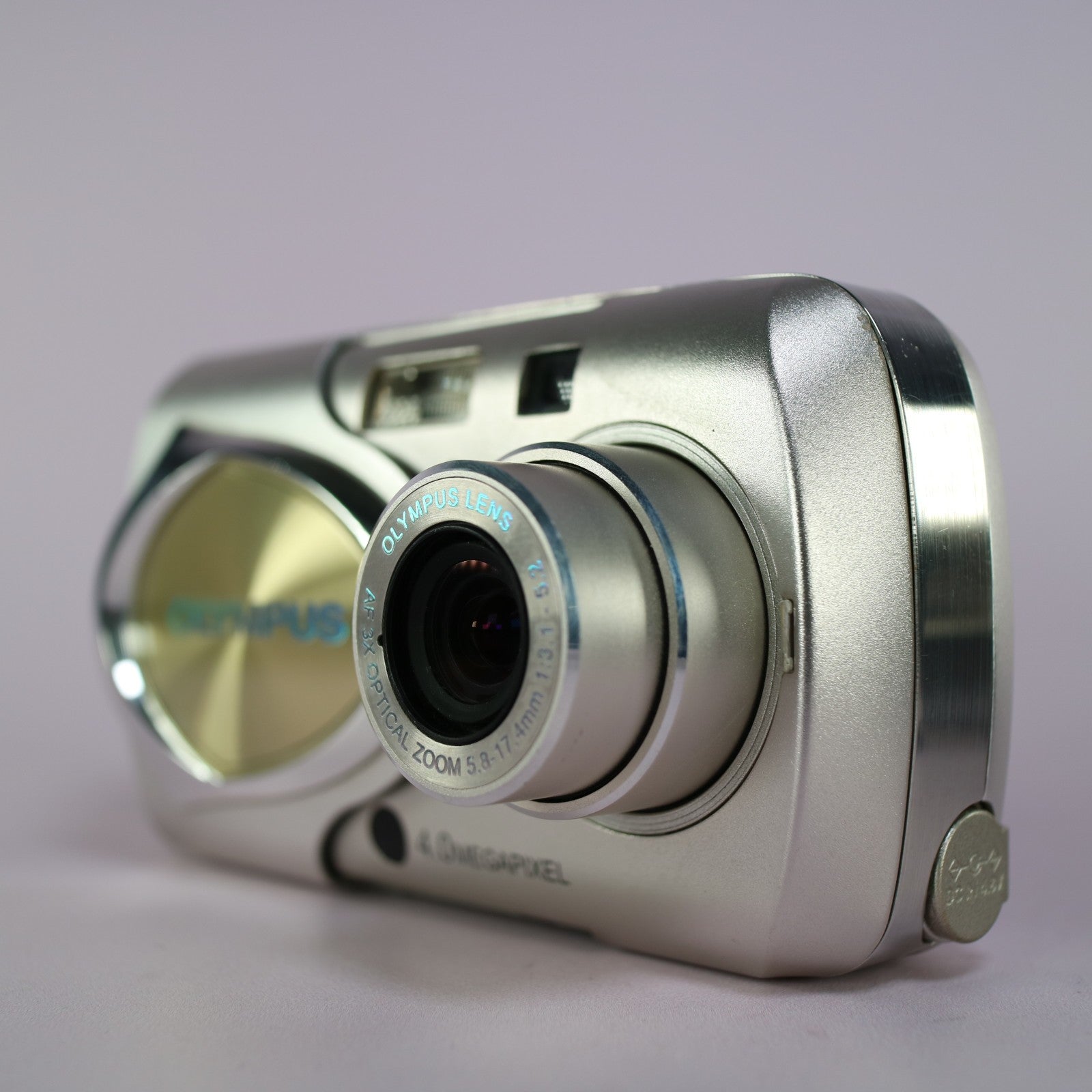 Olympus Digital Camera Mju 400 4.0MP Silver Tested Full Working Set