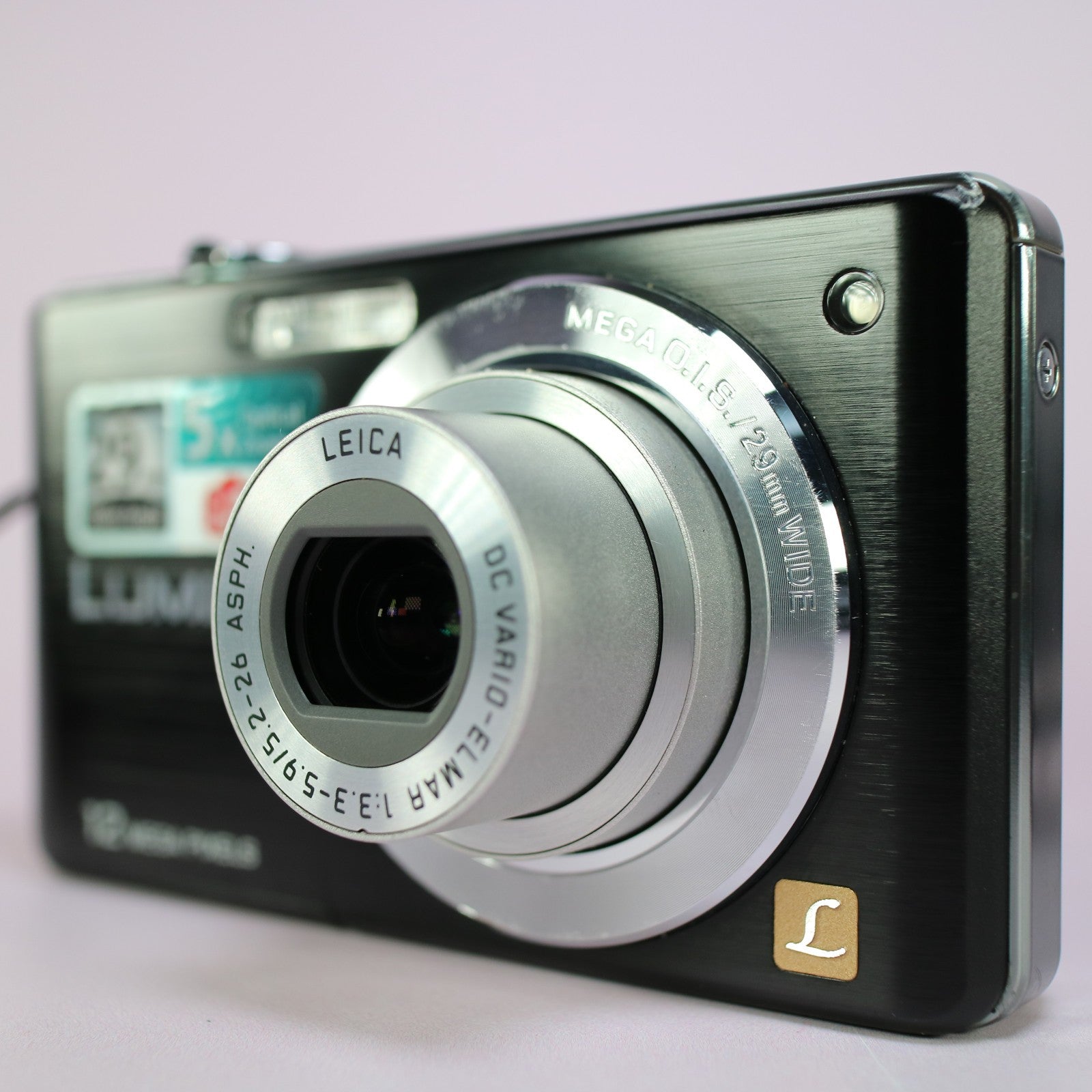 Panasonic Lumix DMC-FS15 12.1MP Digital Camera Black Tested Full Working Set