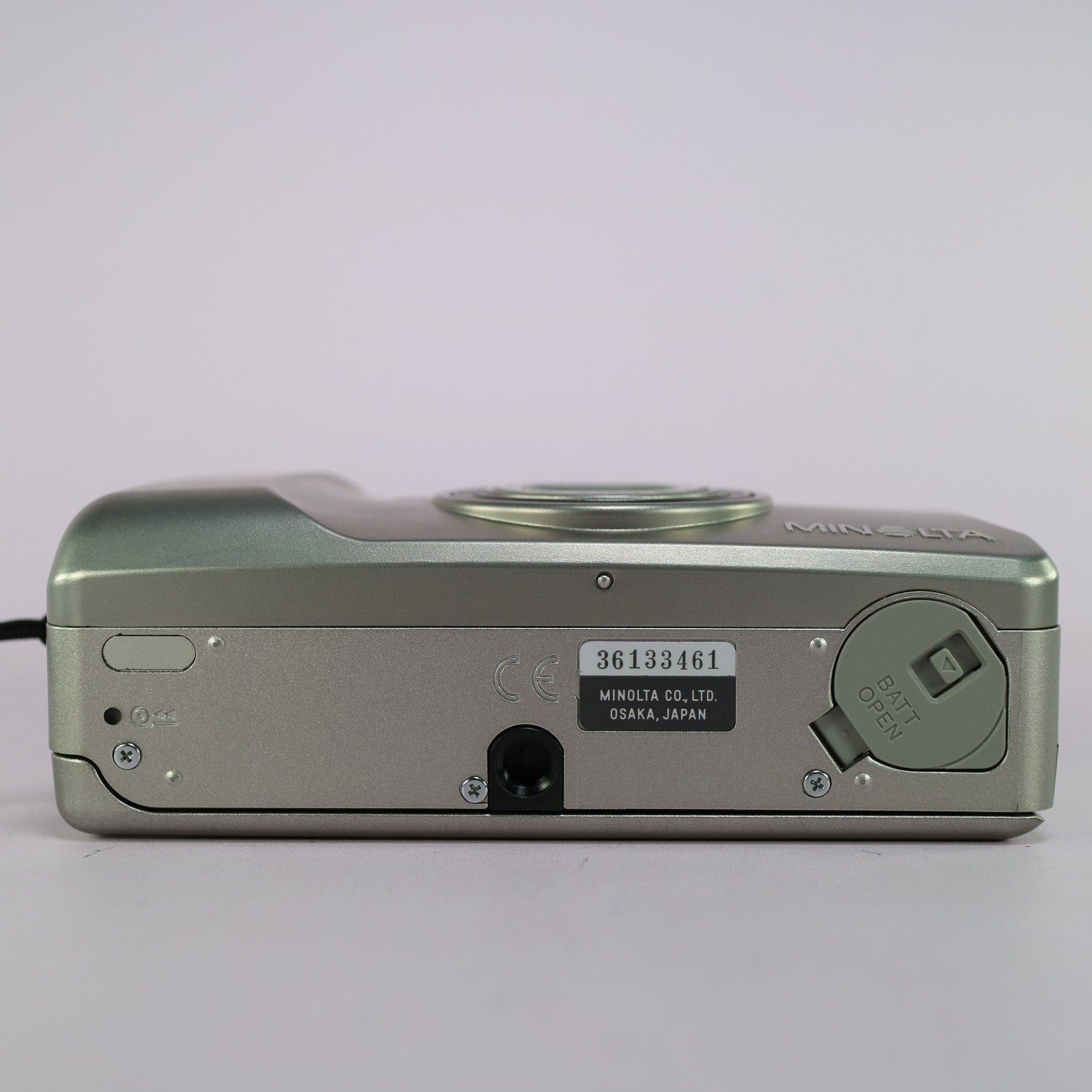 Minolta Riva Zoom 115 35mm Film Point and Shoot Camera Silver Tested