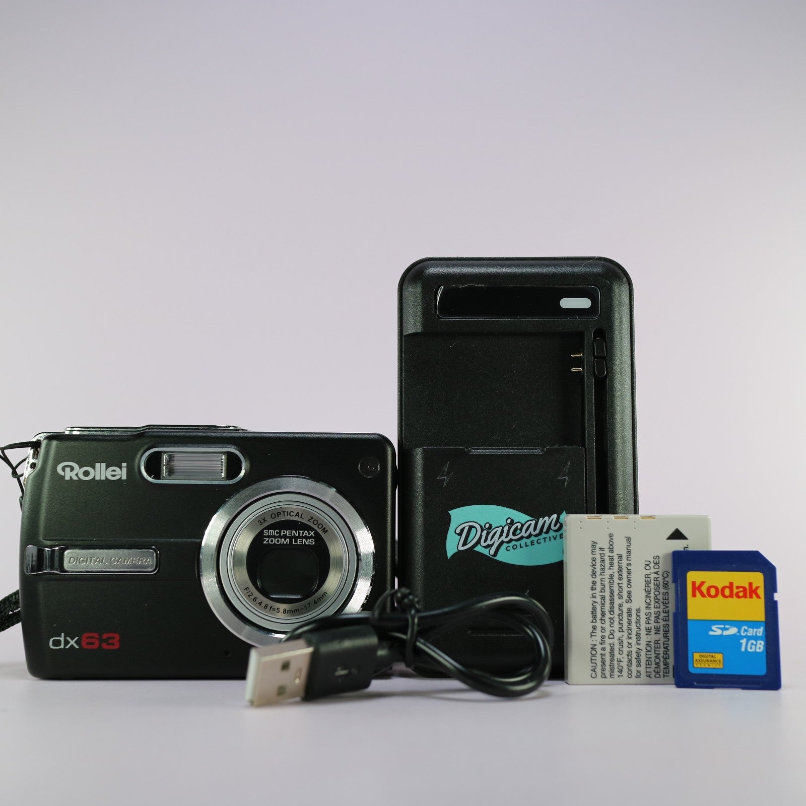 Rollei Digital Camera Prego Dx63 6.0MP Black Tested