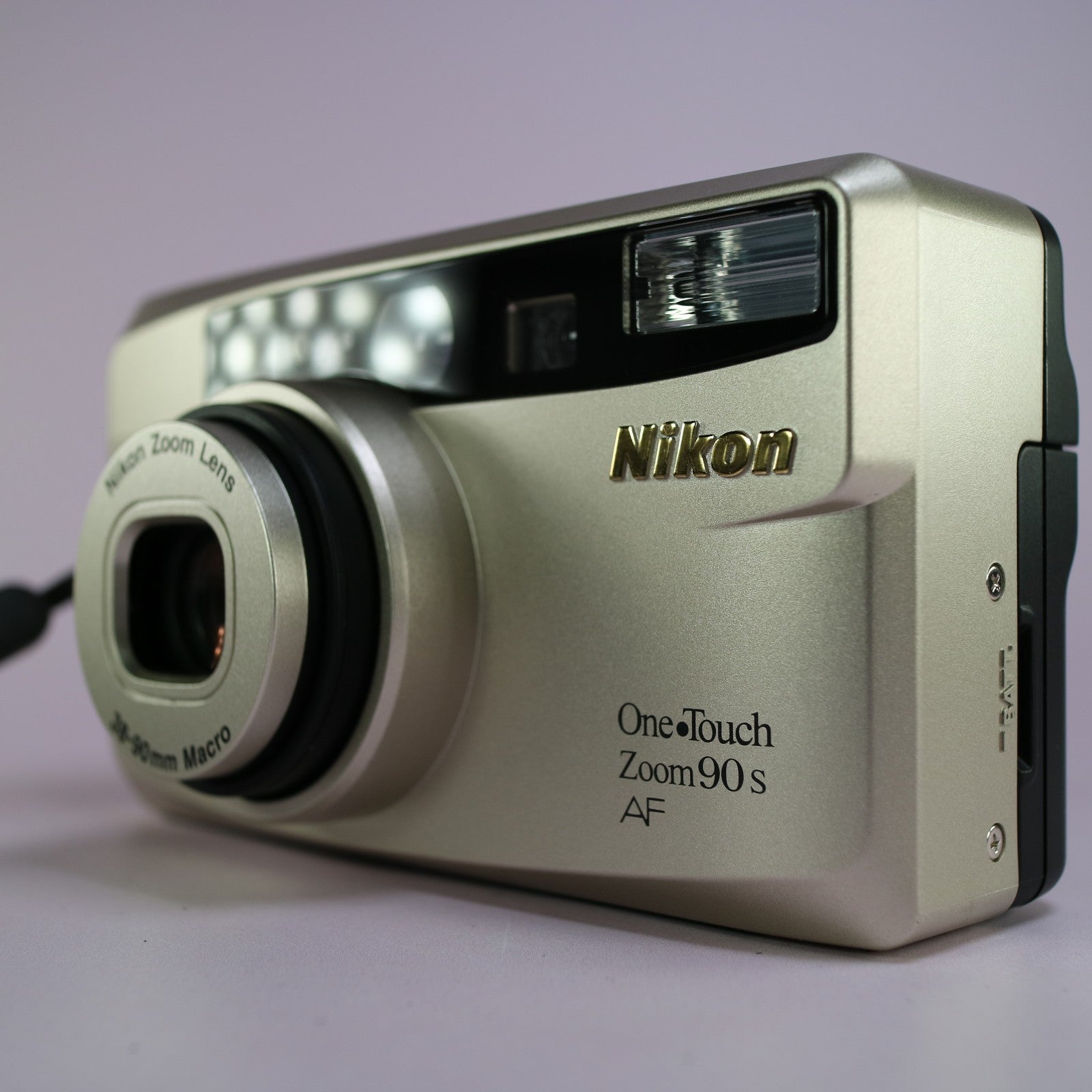 Nikon One Touch Zoom 90S 35mm Film Point And Shoot Camera Silver Tested