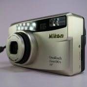 Nikon One Touch Zoom 90S 35mm Film Point And Shoot Camera Silver Tested