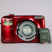 Nikon Digital Camera Coolpix A10 16.1MP Red Tested