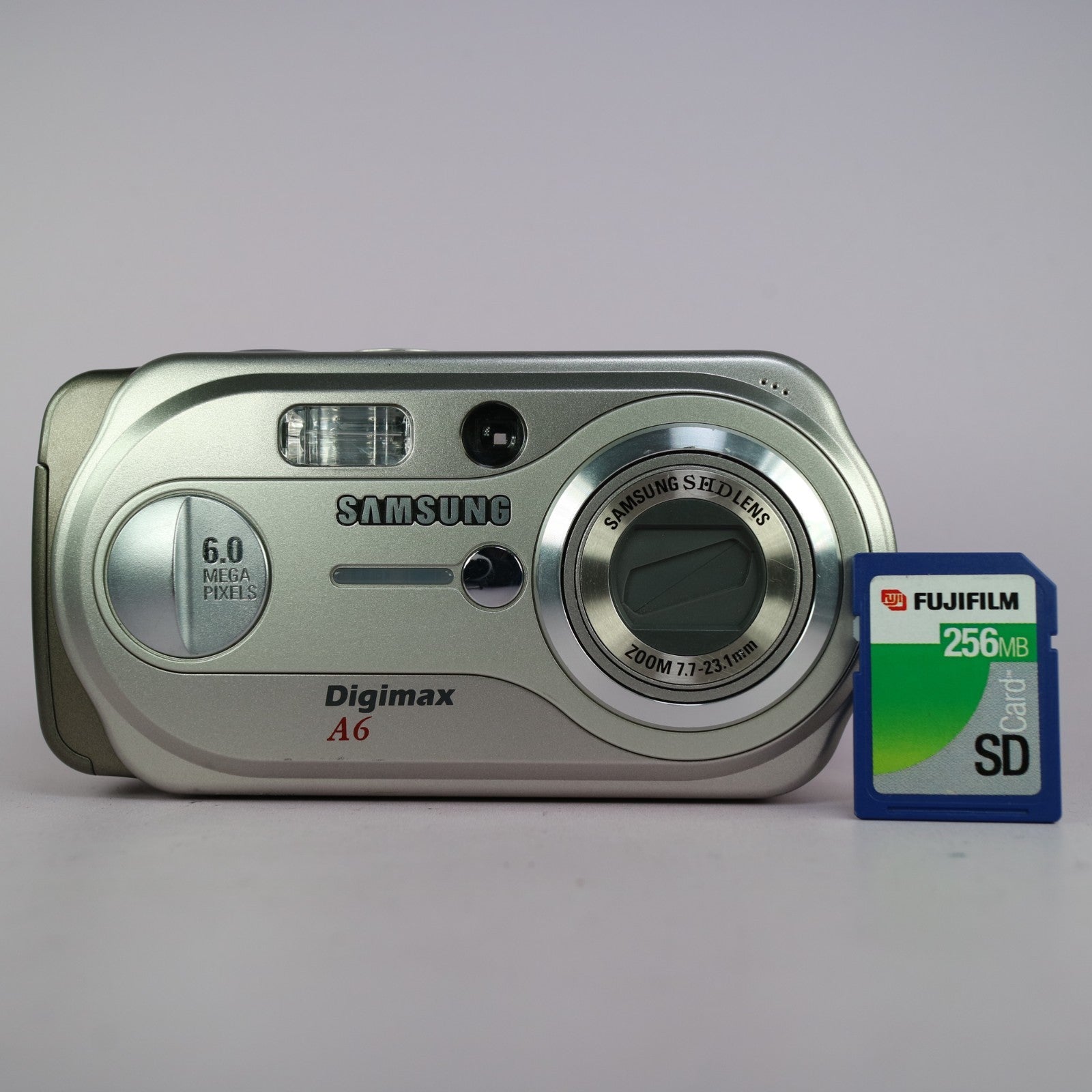 Samsung Digimax A6 6.0MP Compact Digital Camera Silver Tested