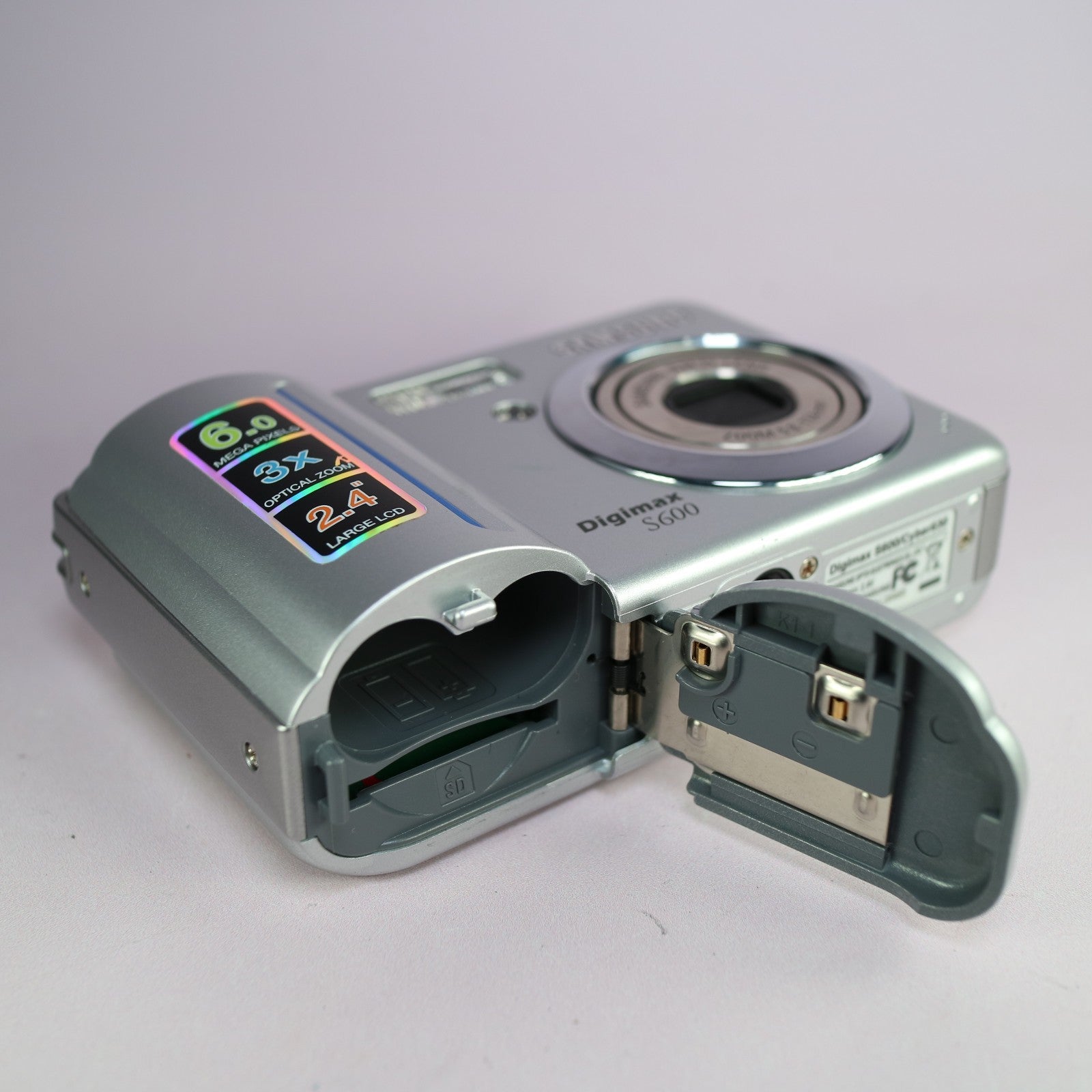 Samsung Digimax S600 6.0MP Compact Digital Camera Silver Tested