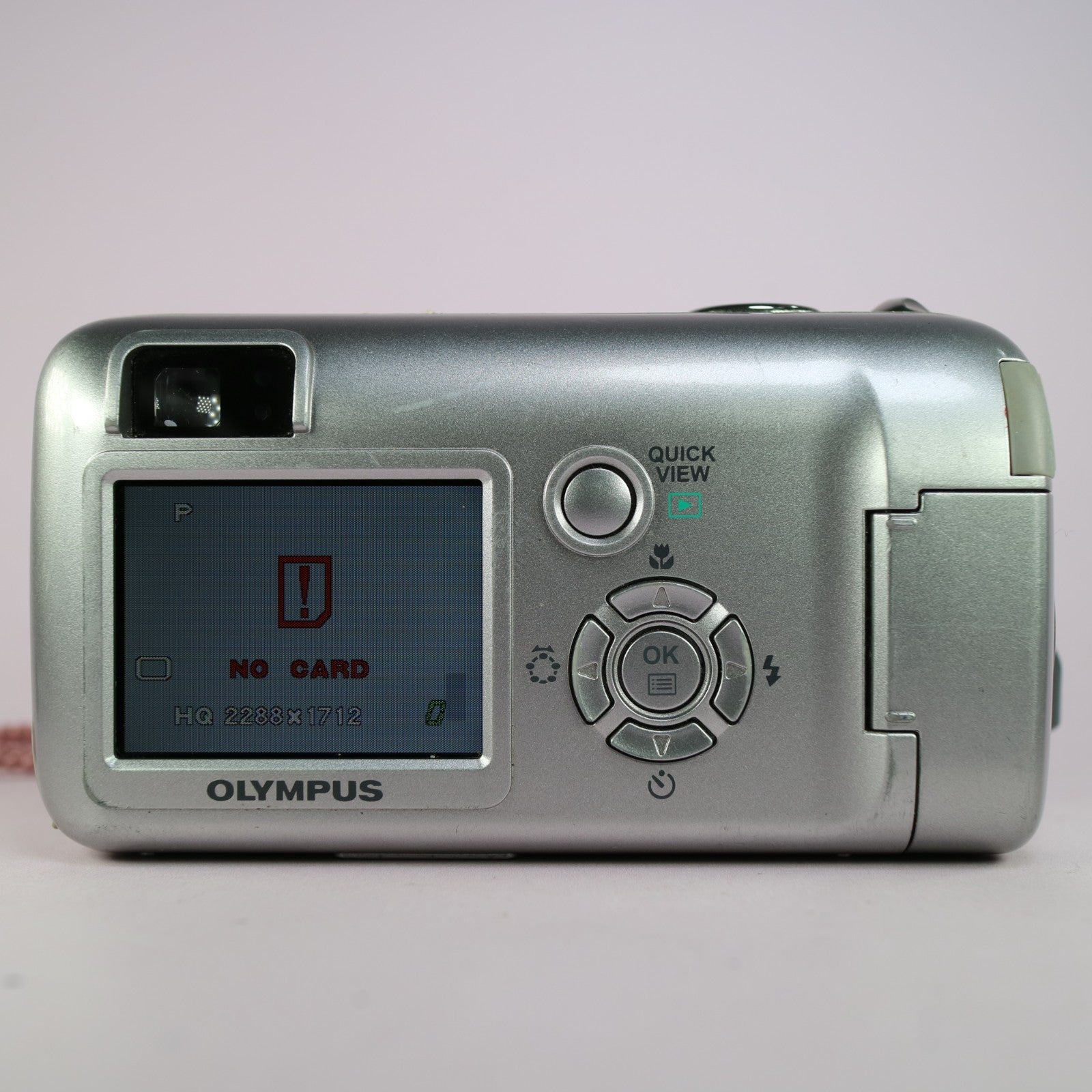 Olympus Digital Camera Camedia C-460 Zoom 4.0MP Silver Tested With xD Card