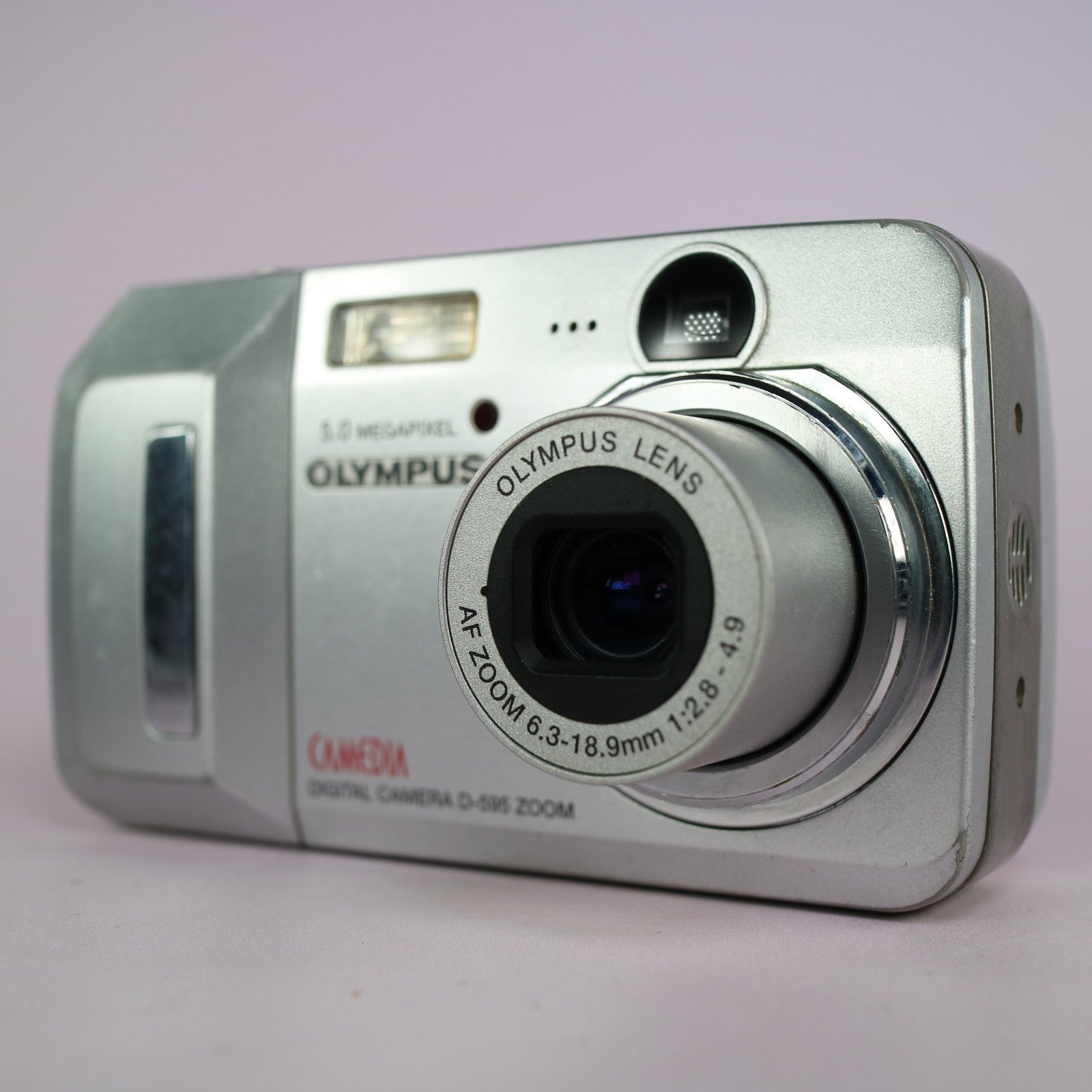 Olympus Digital Camera Camedia D-595 Zoom 5.0MP Silver Tested With xD Card
