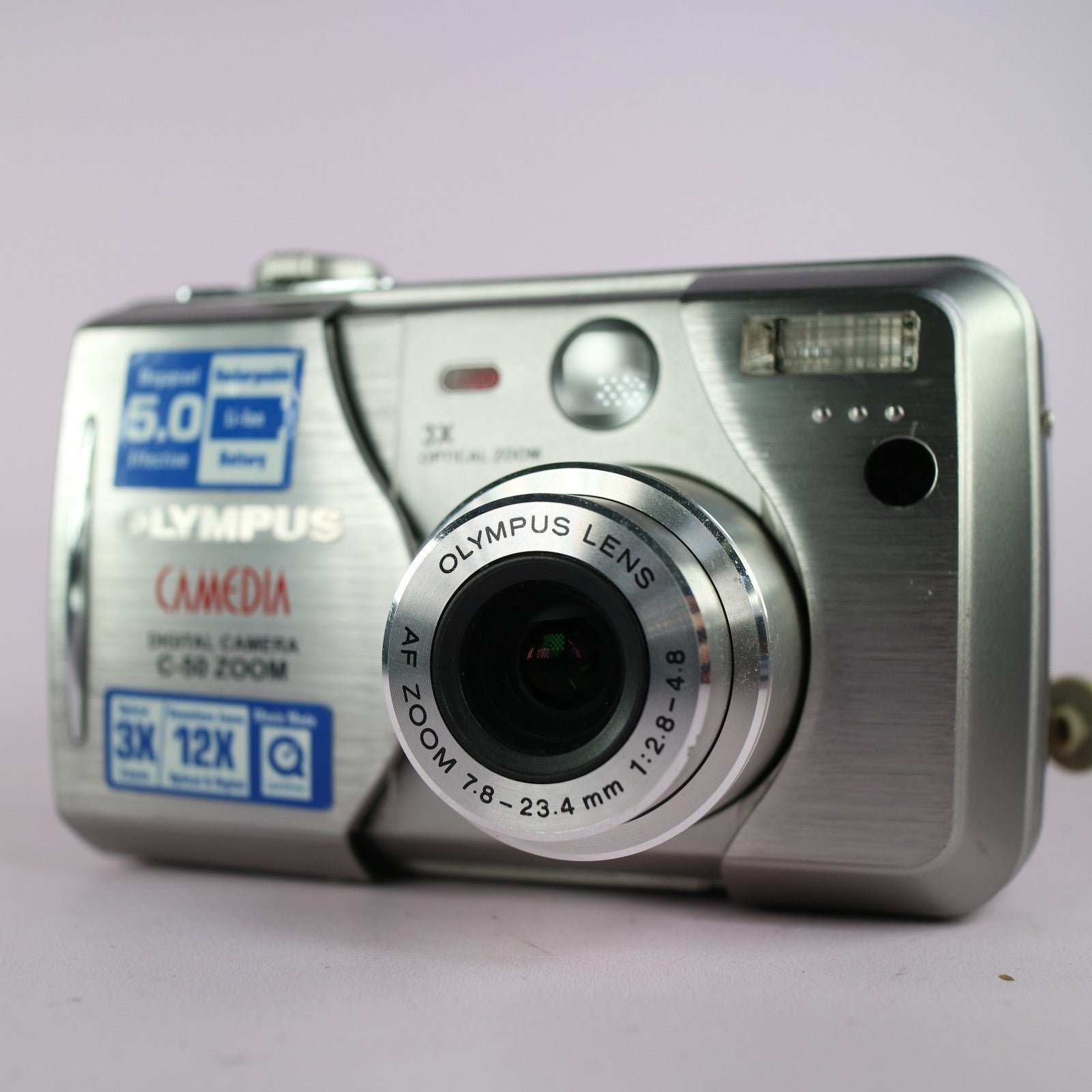 Olympus Digital Camera Camedia C-50 Zoom 5.0MP Silver Tested