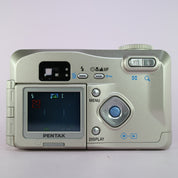 Pentax Digital Camera Optio 330GS 3.2MP Silver Flip Screen Tested