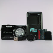Casio Digital Camera Exilim EX-ZS30 20.1MP Black Tested Full Working Set