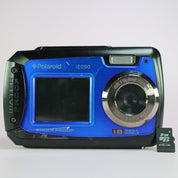 Polaroid Digital Camera iE090 18.0MP Underwater Selfie Screen Blue Tested