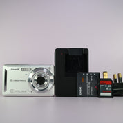 Casio Digital Camera Exilim EX-Z29 10.1MP Silver Tested Full Working Set