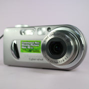Sony Digital Camera Cybershot DSC-P10 5.0MP Silver Tested w/ Battery and Charger
