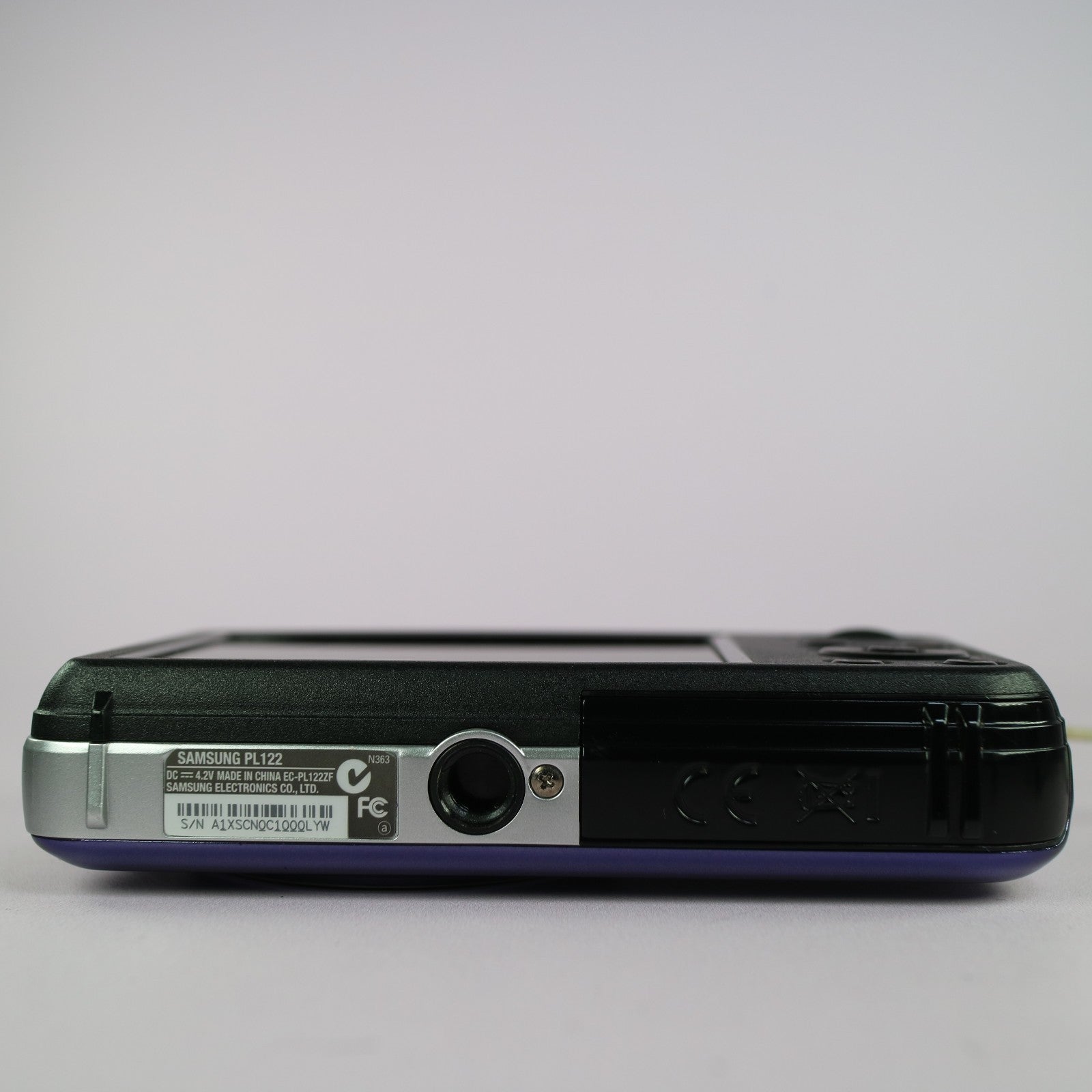 Samsung Digital Camera PL122 14.2MP Selfie Screen Purple Tested Full Working Set