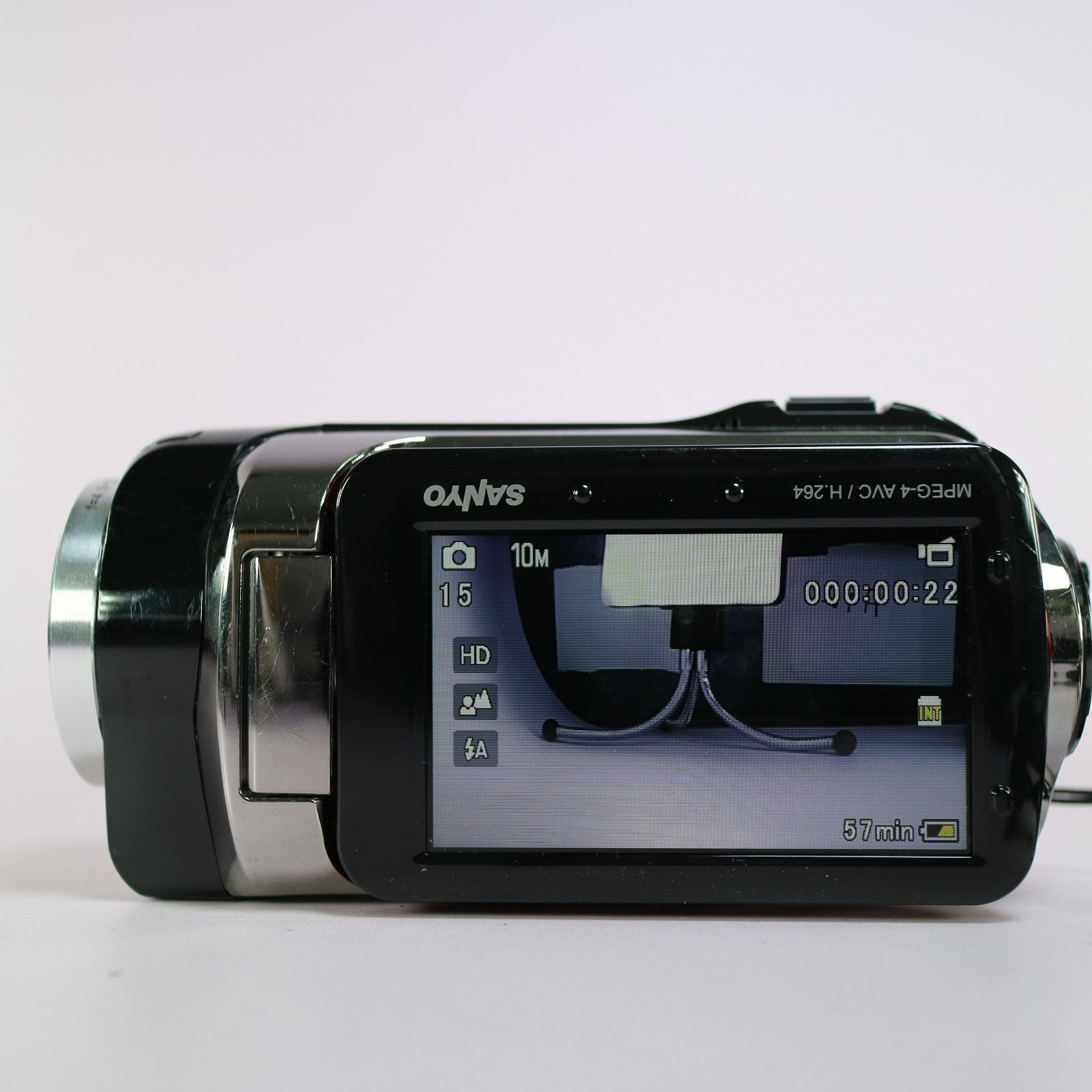 Sanyo Xacti VPC-SH1 Digital Camcorder Red Tested