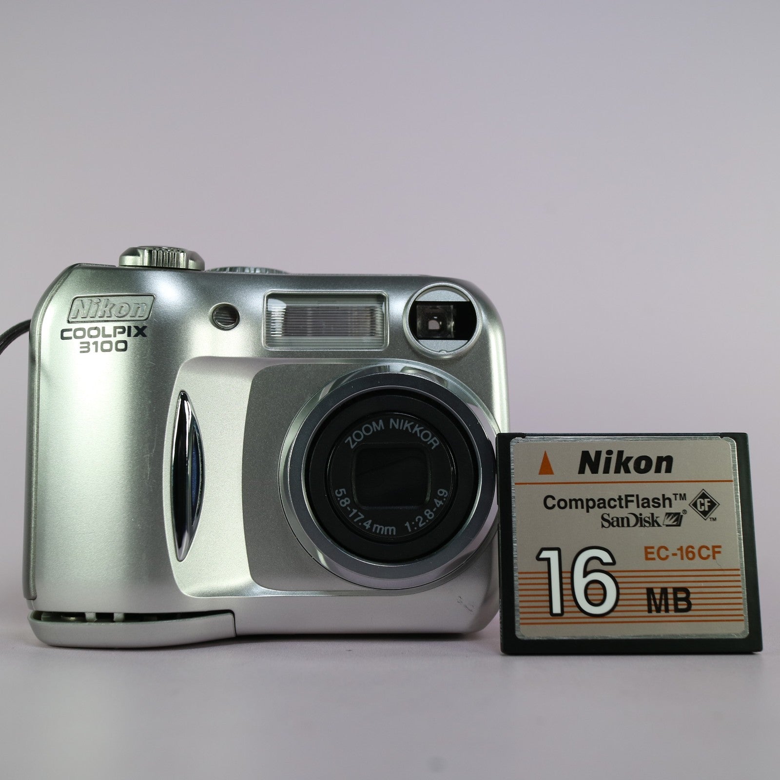 Nikon Digital Camera Coolpix 3100 3.2MP Silver Tested