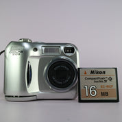 Nikon Digital Camera Coolpix 3100 3.2MP Silver Tested
