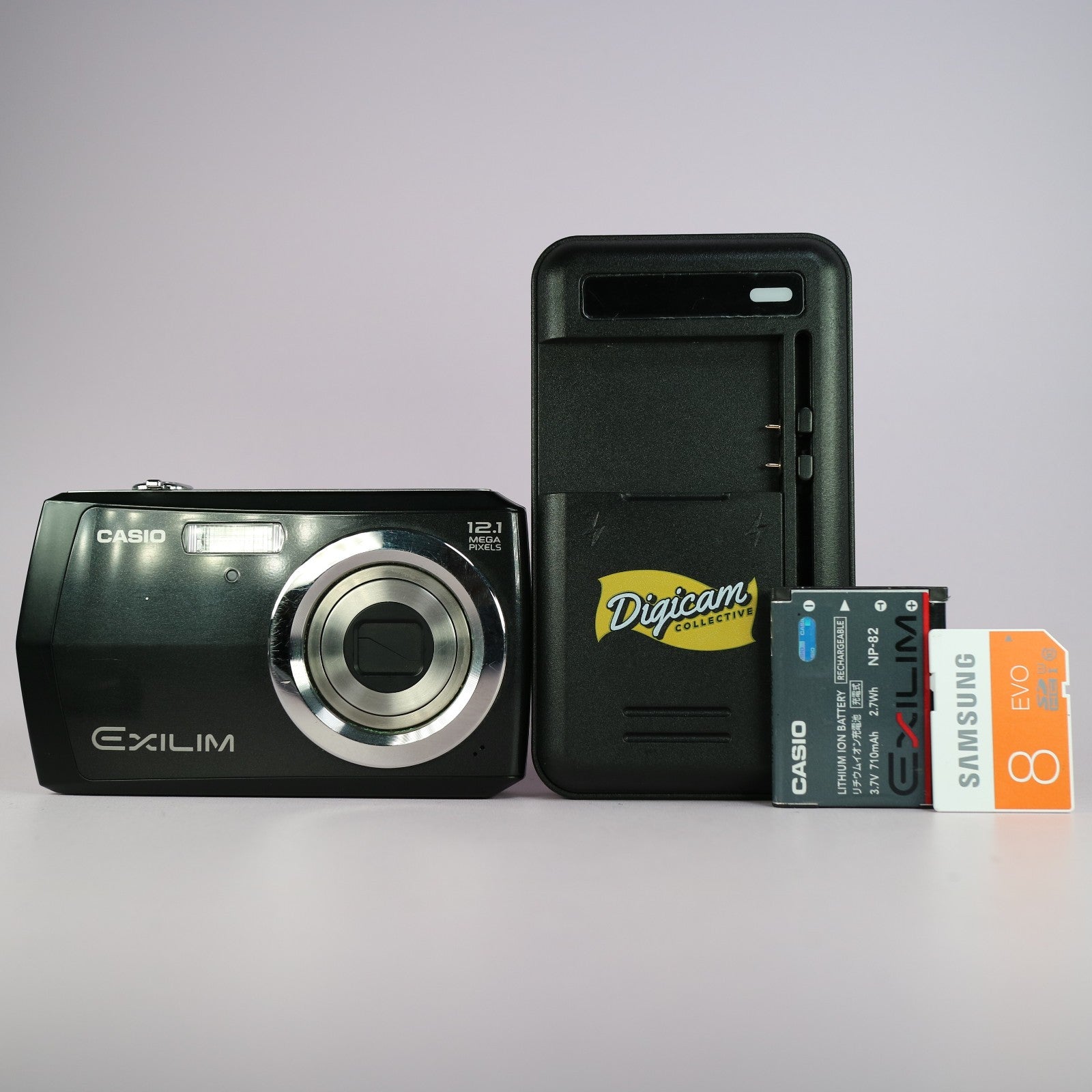 Casio Digital Camera Exilim EX-Z16 12.1MP Black Tested Full Working Set