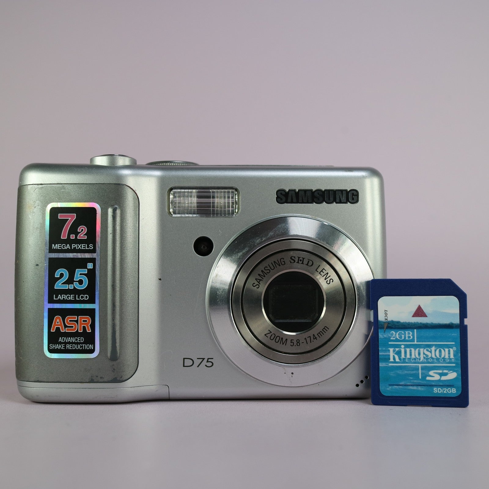 Samsung Digimax D75 7.2MP Compact Digital Camera Silver Tested