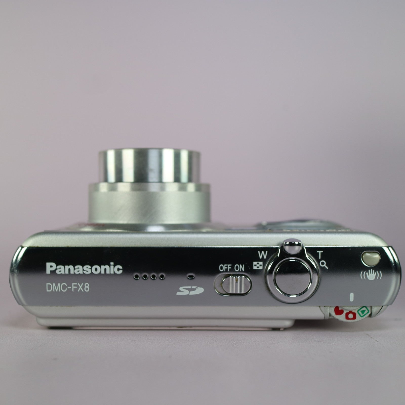 Panasonic Digital Camera Lumix DMC-FX8 5.0MP Silver Tested