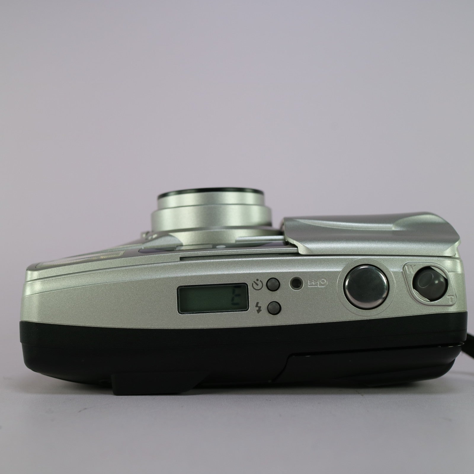 Olympus Superzoom 76G 35mm Film Point and Shoot Camera Silver Tested