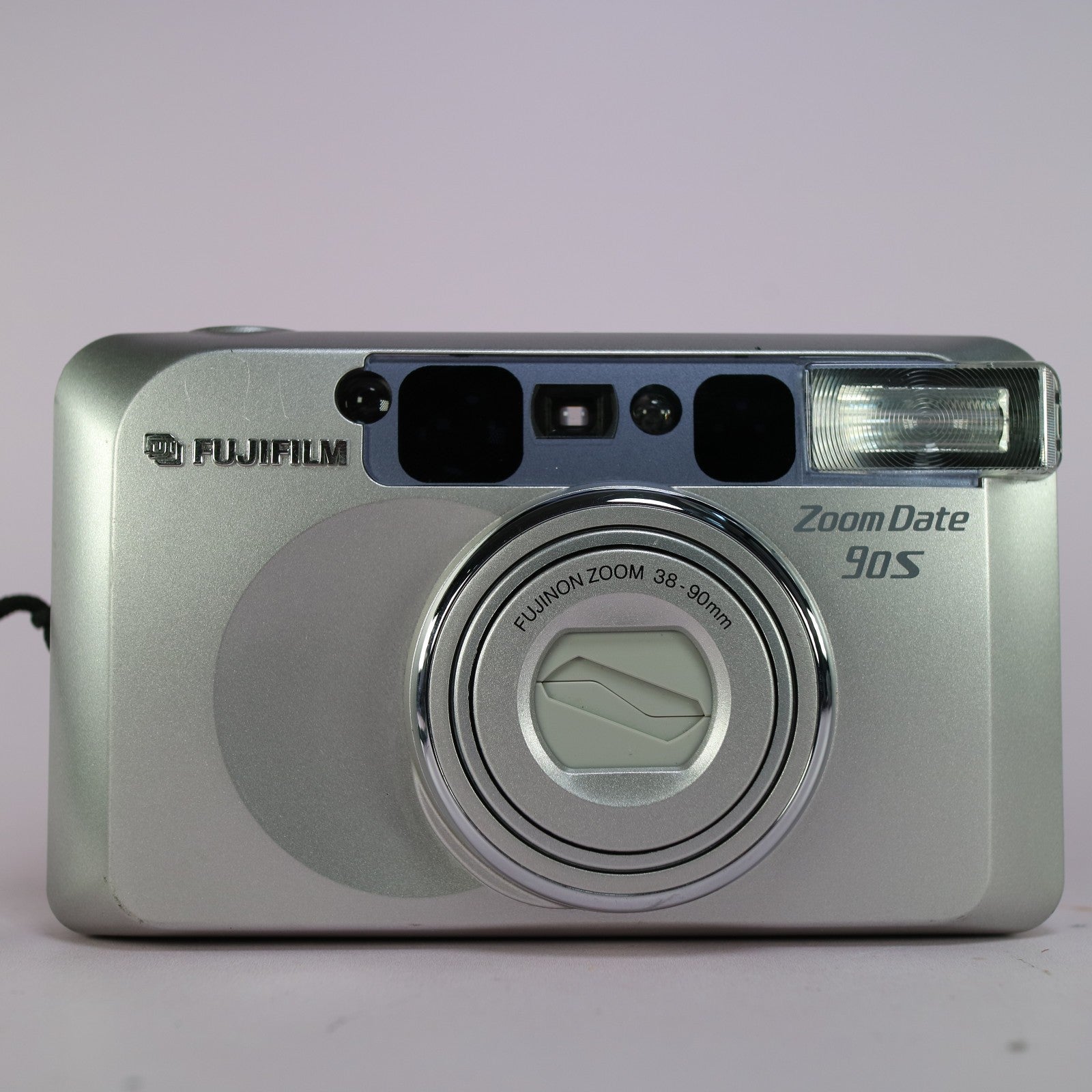 Fujifilm Zoom Date 90S 35mm Film Point and Shoot Camera Silver Tested
