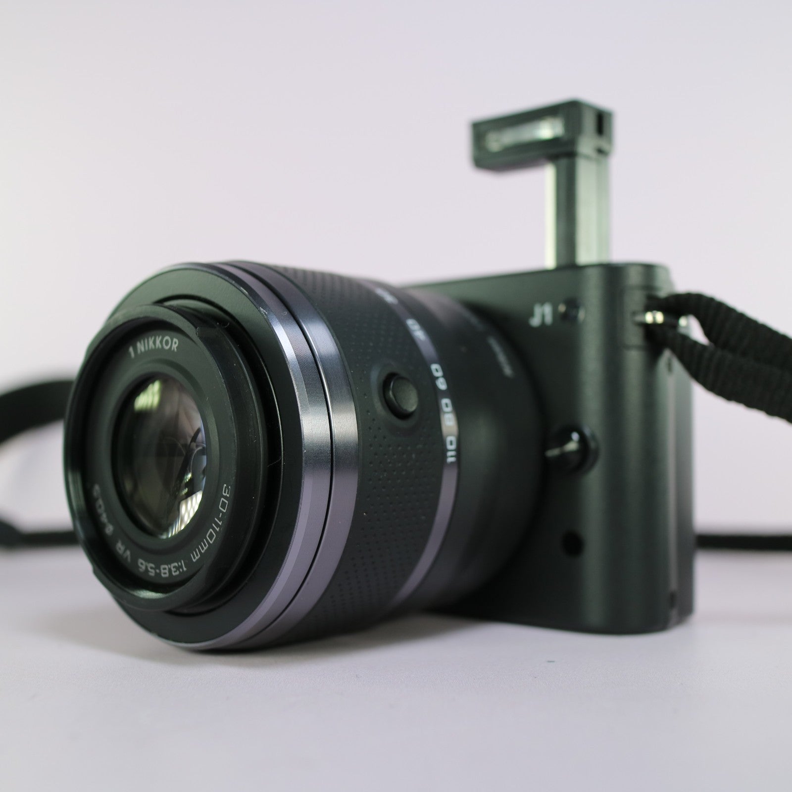 Nikon J1 10.1MP Mirrorless Camera Black w/ 30-110mm and 10-30mm Lenses - Mint