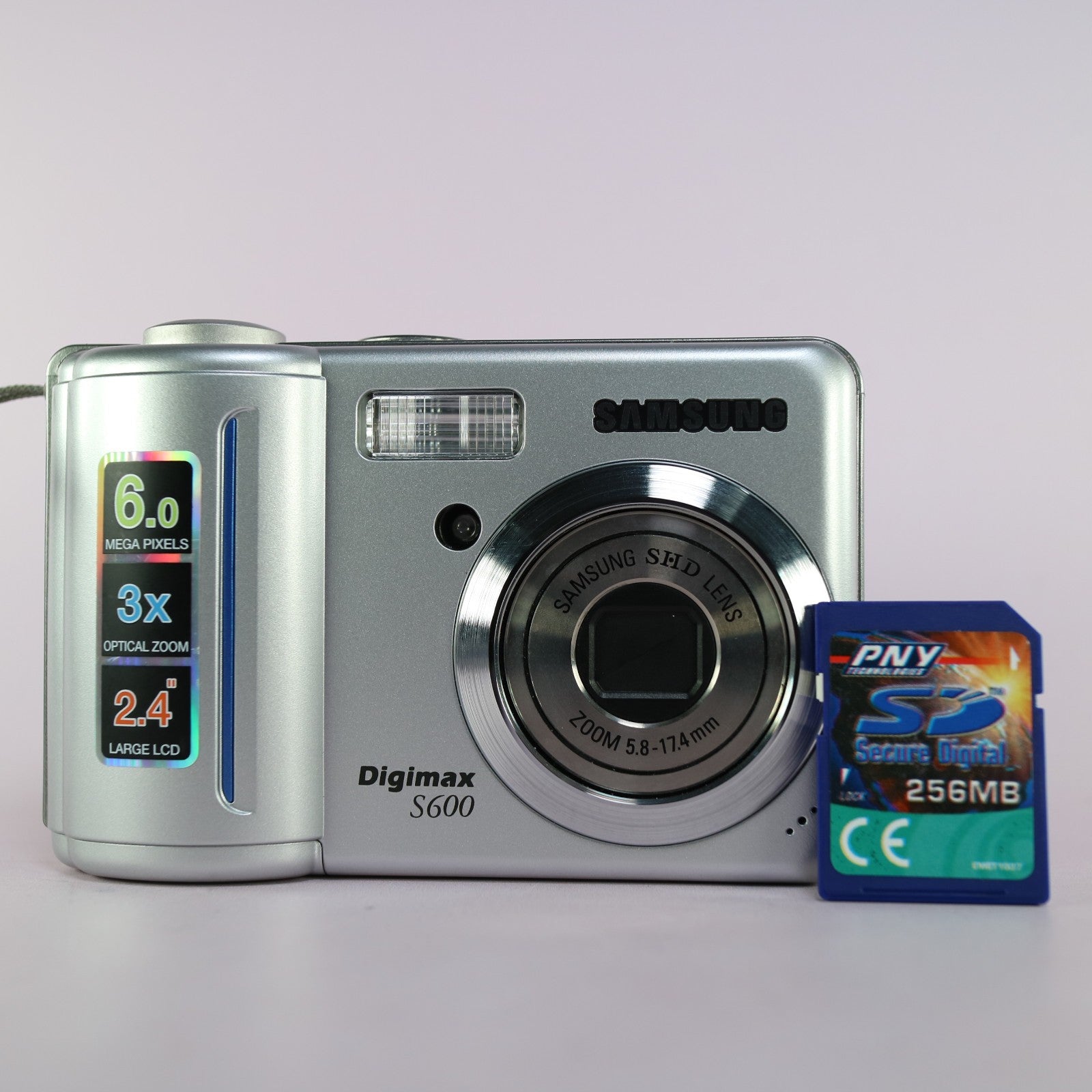 Samsung Digimax S600 6.0MP Compact Digital Camera Silver Tested