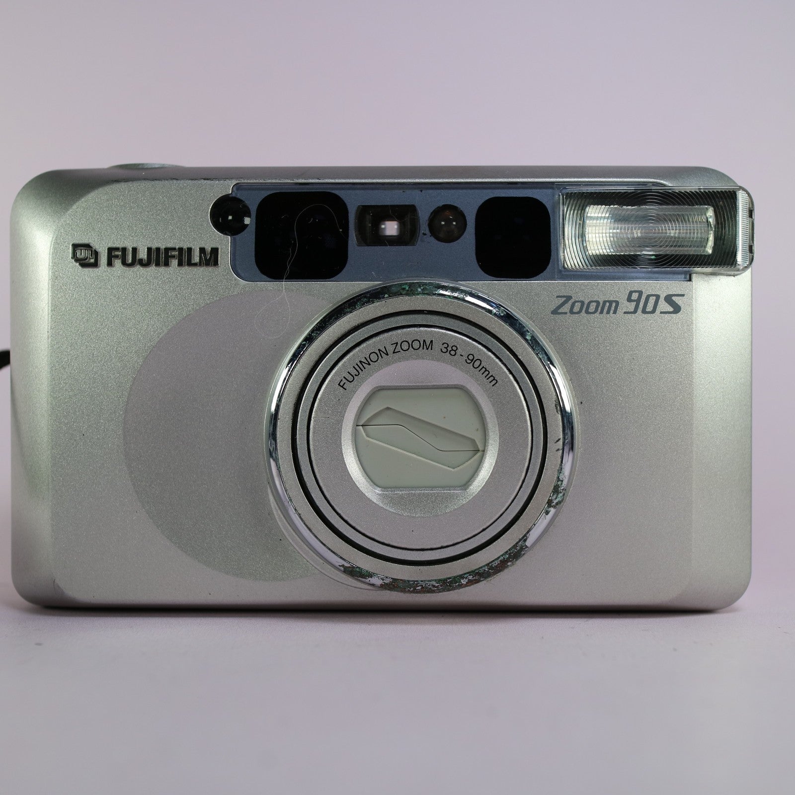 Fujifilm Zoom 90S 35mm Film Point and Shoot Camera Silver Tested