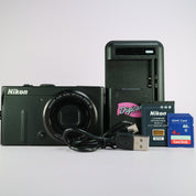 Nikon Digital Camera Coolpix P310 16.1MP Black Tested Full Working Set