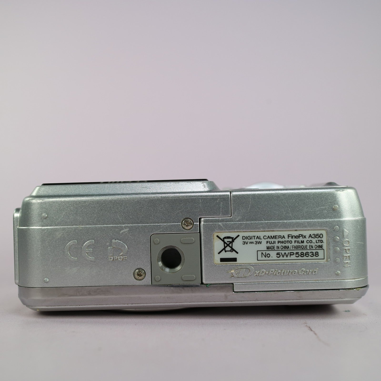 Fujifilm Digital Camera FinePix A350 5.2MP Silver Tested With xD Card