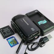 Panasonic SDR-S15 Handheld Digital Camcorder Black Tested Full Working Set