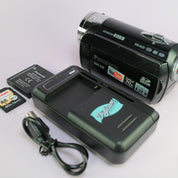 Panasonic SDR-S26 Handheld Digital Camcorder Black Tested Full Working Set